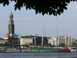 Banken in Hamburg - Hamburg, Michel, Hafen.